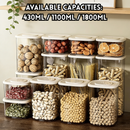 idrop 8 PCS – Airtight Food Grade Storage Container Kitchen Seasoning Jar Bean and Dry Food Organizer Grain Storage Canister Set Set Bekas Penyimpanan Kedap Udara Gred Makanan Bekas Perasa Dapur Bekas Kacang dan Makanan Kering Balang Simpanan Bijirin