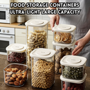 idrop 8 PCS – Airtight Food Grade Storage Container Kitchen Seasoning Jar Bean and Dry Food Organizer Grain Storage Canister Set Set Bekas Penyimpanan Kedap Udara Gred Makanan Bekas Perasa Dapur Bekas Kacang dan Makanan Kering Balang Simpanan Bijirin