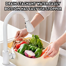 idrop 3 PCS - Large Capacity Kitchen Sink Basin with Drain Basket Portable Washing Bowl with Draining Tray for Fruits and Vegetables, Besen Sinki Dapur Kapasiti Besar Bakul Penapis Air Mudah Alih Bersama Dulang Saliran Untuk Simpanan Buah dan Sayur
