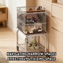 idrop 1 PCS – Double Layer Storage Cart Bathroom Laundry Basket Toilet Organizer Snack Rack Backpack Holder Home Rolling Trolley Set Set Troli Penyimpanan Dua Lapisan Bakul Dobi Bilik Air Rak Tandas Rak Snek Pemegang Beg Sekolah Rumah