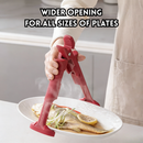 idrop 2 PCS - 3-in-1 Heat-Resistant Bowl Clip Kitchen Silicone Anti-Slip Multi-Function Plate & Bowl Tongs Non-Slip Serving Tray Holder, Pengapit Mangkuk Tahan Panas Serbaguna Anti Gelincir Alat Dapur Pengapit Pinggan dan Dulang Untuk Kegunaan Rumah