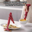idrop 2 PCS - 3-in-1 Heat-Resistant Bowl Clip Kitchen Silicone Anti-Slip Multi-Function Plate & Bowl Tongs Non-Slip Serving Tray Holder, Pengapit Mangkuk Tahan Panas Serbaguna Anti Gelincir Alat Dapur Pengapit Pinggan dan Dulang Untuk Kegunaan Rumah