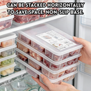 idrop 4 PCS – 6 Grid Frozen Food Storage Tray Food Grade Meat Freezer Organizer Portion Storage Fresh Keeping Container Set Set Dulang Penyimpanan Beku 6 Petak Gred Makanan Bekas Simpan Daging Penyejuk Beku Penyimpanan Bahagian dan Kekal Segar