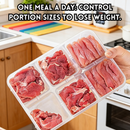 idrop 4 PCS – 6 Grid Frozen Food Storage Tray Food Grade Meat Freezer Organizer Portion Storage Fresh Keeping Container Set Set Dulang Penyimpanan Beku 6 Petak Gred Makanan Bekas Simpan Daging Penyejuk Beku Penyimpanan Bahagian dan Kekal Segar