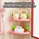 idrop 3 PCS - Bathroom Shelf No Drill Wall Mounted Storage Rack Suction Cup Organizer for Toilet & Shower Multi-Function Space Saving Holder, Rak Bilik Air Tanpa Tebuk Rak Penyimpanan Lekap Dinding Dengan Cawan Sedut Untuk Tandas Serbaguna Jimat Ruang