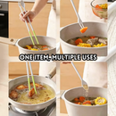 idrop 1 PCS 30CM – Extra Long Heat Resistant Hotpot Chopsticks Silicone Coated Anti Scald Chopsticks Multi Purpose Cooking Chopsticks Frying Chopsticks Penyepit Makan Panjang Tahan Haba Bersalut Silikon Anti Panas Penyepit Serbaguna Penyepit Goreng