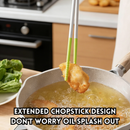 idrop 1 PCS 30CM – Extra Long Heat Resistant Hotpot Chopsticks Silicone Coated Anti Scald Chopsticks Multi Purpose Cooking Chopsticks Frying Chopsticks Penyepit Makan Panjang Tahan Haba Bersalut Silikon Anti Panas Penyepit Serbaguna Penyepit Goreng