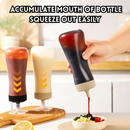 idrop 3 PCS - Sauce Dispenser Bottle Food Grade Ketchup & Salad Squeeze Bottle Inverted Leakproof Portion Control Condiment Bottle Set, Botol Sos Gred Makanan Botol Picit Kicap & Salad Rekaan Terbalik Anti Bocor Kawalan Sukatan Untuk Dapur