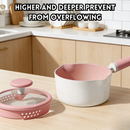 idrop 1 PCS 20CM – Milk Pot Titanium Ceramic Non Stick Pot Baby Steam and Cook Small Soup Pot Instant Noodle Kitchen Cookware Periuk Susu Makanan Bayi Titanium Seramik Tidak Lekat Kukus dan Masak Bayi Periuk Sup Kecil Periuk Mi Segera Rumah