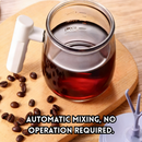 idrop 2 PCS - Automatic Electric Self-Stirring Cup Rechargeable Portable with Measurement Scale Markings – Ideal Lazy Mixing Mug for Soy Milk and Milk Powder, Cawan Kacau Elektrik Automatik Boleh Dicas Mudah Alih Dengan Tanda Sukatan