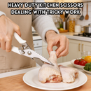 idrop 1 PCS – Kitchen Scissors Multi Purpose Household Stainless Steel Meat and Vegetable Scissors Heavy Duty Chicken Bone Cutter Set Set Gunting Dapur Serbaguna Gunting Rumah Keluli Tahan Karat Gunting Daging dan Sayur Pemotong Tulang Ayam Tahan Lasak