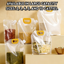 idrop 25 PCS – Food Grade Rice Storage Container Moisture Proof Insect Resistant Grain and Bean Storage Organizer Kitchen Storage Set Set Bekas Simpanan Beras Gred Makanan Kalis Lembapan dan Serangga Bekas Simpan Bijirin dan Kacang Dapur