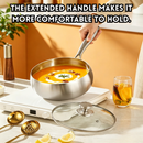 idrop【24CM 】304 Stainless Steel Wok Deep Belly Non Stick Frying Pan Flat Bottom Pan Gas Induction Cooker Compatible Kitchen Cookware Set Kuali Keluli Tahan Karat 304 Tanpa Salutan Perut Dalam Kuali Tidak Lekat Tapak Rata Sesuai Dapur Gas dan Induksi (S)