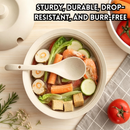 idrop Wheat Straw Soup Pot Set with Lid Thickened Anti Scald Microwave Safe Soup Bowl with Spoon Random Colour Kitchen Tableware Set Set Mangkuk Sup Jerami Gandum Dengan Penutup Tebal Anti Panas Boleh Microwave Dengan Sudu Warna Rawak Peralatan Dapur (S)