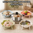 idrop 26CM Plastic Hotpot Ingredient Tray Stackable Vegetable Basket Fruit Plate Kitchen Organizer Random Colour Set Set Dulang Bahan Steamboat Plastik Warna Campur Bakul Sayur Bertingkat Pinggan Buah Peralatan Dapur Warna Rawak (S)