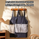 idrop 3 in 1 Cross Back Apron Detachable Thickened Hand Towel Waterproof Oil Proof Premium Kitchen Apron Home and Work Use Apron Silang Belakang 3 Dalam 1 Tuala Tangan Boleh Tanggal Tebal Kalis Air dan Minyak Apron Dapur Premium Untuk Rumah dan Kerja (S)