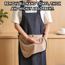 idrop 3 in 1 Cross Back Apron Detachable Thickened Hand Towel Waterproof Oil Proof Premium Kitchen Apron Home and Work Use Apron Silang Belakang 3 Dalam 1 Tuala Tangan Boleh Tanggal Tebal Kalis Air dan Minyak Apron Dapur Premium Untuk Rumah dan Kerja (S)