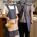 idrop 3 in 1 Cross Back Apron Detachable Thickened Hand Towel Waterproof Oil Proof Premium Kitchen Apron Home and Work Use Apron Silang Belakang 3 Dalam 1 Tuala Tangan Boleh Tanggal Tebal Kalis Air dan Minyak Apron Dapur Premium Untuk Rumah dan Kerja (S)