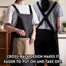 idrop 3 in 1 Cross Back Apron Detachable Thickened Hand Towel Waterproof Oil Proof Premium Kitchen Apron Home and Work Use Apron Silang Belakang 3 Dalam 1 Tuala Tangan Boleh Tanggal Tebal Kalis Air dan Minyak Apron Dapur Premium Untuk Rumah dan Kerja (S)
