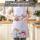 idrop Kitchen Apron Waterproof Oil Proof Home Cooking Apron with Pocket Hand Wipe Design Restaurant Work Apron Random Colour Set Set Apron Dapur Kalis Air dan Minyak Apron Memasak Rumah Dengan Poket Rekaan Lap Tangan Apron Kerja Restoran Warna Rawak (S)