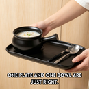 idrop 【Ceramic Set】5 INCH Ceramic Breakfast Bowl with Handle 12 INCH Ceramic Plate Creative Home Dining Tableware Set Random Colour Mangkuk Sarapan Seramik 5 INCH Dengan Pemegang Pinggan Seramik 12 INCH Set Peralatan Makan Kreatif Rumah Warna Rawak (S)