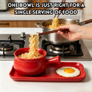 idrop 【Ceramic Set】5 INCH Ceramic Breakfast Bowl with Handle 12 INCH Ceramic Plate Creative Home Dining Tableware Set Random Colour Mangkuk Sarapan Seramik 5 INCH Dengan Pemegang Pinggan Seramik 12 INCH Set Peralatan Makan Kreatif Rumah Warna Rawak (S)