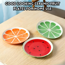 idrop【Ceramic Set】5 INCH Ceramic Fruit Bowl 8 INCH Ceramic Fruit Plate with Ceramic Spoon Cute Cartoon Tableware Set Set Mangkuk Buah Seramik 5 INCH Pinggan Buah Seramik 8 INCH Dengan Sudu Seramik Rekaan Kartun Kreatif Peralatan Makan Rumah (S)
