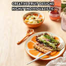 idrop【Ceramic Set】5 INCH Ceramic Fruit Bowl 8 INCH Ceramic Fruit Plate with Ceramic Spoon Cute Cartoon Tableware Set Set Mangkuk Buah Seramik 5 INCH Pinggan Buah Seramik 8 INCH Dengan Sudu Seramik Rekaan Kartun Kreatif Peralatan Makan Rumah (S)