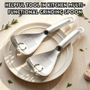 idrop Multifunction Baby Food Masher Spoon Ginger Garlic Grinding Spoon Stainless Steel Strainer Spoon Food Press Kitchen Tool Set Set Sudu Penekan Makanan Bayi Serbaguna Sudu Pengisar Halia dan Bawang Putih Sudu Penapis Keluli Tahan Karat Alat Dapur (S)