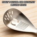 idrop Multifunction Baby Food Masher Spoon Ginger Garlic Grinding Spoon Stainless Steel Strainer Spoon Food Press Kitchen Tool Set Set Sudu Penekan Makanan Bayi Serbaguna Sudu Pengisar Halia dan Bawang Putih Sudu Penapis Keluli Tahan Karat Alat Dapur (S)