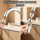 idrop 360° Kitchen Universal Faucet Filter Dual Mode Splash Proof Water Purifier Rotatable Tap Filter No Need Replace Penapis Paip Dapur Universal Dua Mod Penapis Air Anti Percikan Penapis Kepala Paip Boleh Putar Tidak Perlu Tukar Penapis Alat Dapur (S)