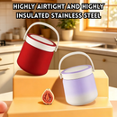 idrop 1.2L 304 Stainless Steel Vacuum Insulated Lunch Box 24 Hour Heat Retention Food Jar Portable Office Meal Container Bekas Makan Termos Vakum 1.2L Keluli Tahan Karat 304 Tahan Panas Sehingga 24 Jam Bekas Makanan Mudah Alih Pejabat Kegunaan Harian (S)
