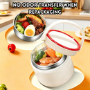 idrop 1.2L 304 Stainless Steel Vacuum Insulated Lunch Box 24 Hour Heat Retention Food Jar Portable Office Meal Container Bekas Makan Termos Vakum 1.2L Keluli Tahan Karat 304 Tahan Panas Sehingga 24 Jam Bekas Makanan Mudah Alih Pejabat Kegunaan Harian (S)