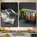 idrop Wall Mounted Seasoning Packet Organizer No Drill Spice Bag Storage Rack Rotating Clip Holder Kitchen Storage Rak Penyimpanan Paket Perasa Gantung Dinding Tanpa Tebuk Rak Simpan Beg Perasa Pemegang Klip Berputar Rak Penyimpanan Dapur Serbaguna (S)