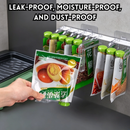 idrop Wall Mounted Seasoning Packet Organizer No Drill Spice Bag Storage Rack Rotating Clip Holder Kitchen Storage Rak Penyimpanan Paket Perasa Gantung Dinding Tanpa Tebuk Rak Simpan Beg Perasa Pemegang Klip Berputar Rak Penyimpanan Dapur Serbaguna (S)