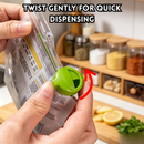 idrop Wall Mounted Seasoning Packet Organizer No Drill Spice Bag Storage Rack Rotating Clip Holder Kitchen Storage Rak Penyimpanan Paket Perasa Gantung Dinding Tanpa Tebuk Rak Simpan Beg Perasa Pemegang Klip Berputar Rak Penyimpanan Dapur Serbaguna (S)