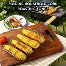 idrop Foldable Corn Holder BBQ Tongs Heat Resistant Corn Gripper Portable Outdoor Barbecue Clip Kitchen Tool Set Set Klip Jagung Lipat Penyepit BBQ Tahan Panas Pemegang Jagung Mudah Alih Untuk Barbeku Luar Alat Dapur Serbaguna (S)