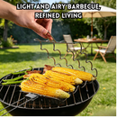 idrop Foldable Corn Holder BBQ Tongs Heat Resistant Corn Gripper Portable Outdoor Barbecue Clip Kitchen Tool Set Set Klip Jagung Lipat Penyepit BBQ Tahan Panas Pemegang Jagung Mudah Alih Untuk Barbeku Luar Alat Dapur Serbaguna (S)