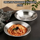 idrop 【20CM / 23CM】Stainless Steel Salad Bowl Crayfish Bowl Pasta Bowl Ramen Bowl Soup Serving Bowl Kitchen Tableware Mangkuk Salad Keluli Tahan Karat 20 / 23CM Mangkuk Udang Kara Mangkuk Pasta Mangkuk Ramen Mangkuk Sup Hidangan Peralatan Dapur Rumah (S)