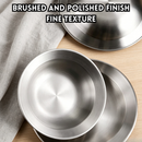 idrop 【20CM / 23CM】Stainless Steel Salad Bowl Crayfish Bowl Pasta Bowl Ramen Bowl Soup Serving Bowl Kitchen Tableware Mangkuk Salad Keluli Tahan Karat 20 / 23CM Mangkuk Udang Kara Mangkuk Pasta Mangkuk Ramen Mangkuk Sup Hidangan Peralatan Dapur Rumah (S)