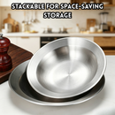 idrop 【20CM / 23CM】Stainless Steel Salad Bowl Crayfish Bowl Pasta Bowl Ramen Bowl Soup Serving Bowl Kitchen Tableware Mangkuk Salad Keluli Tahan Karat 20 / 23CM Mangkuk Udang Kara Mangkuk Pasta Mangkuk Ramen Mangkuk Sup Hidangan Peralatan Dapur Rumah (S)