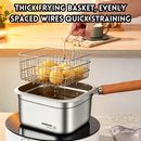 idrop 19CM Stainless Steel Frying Pot Deep Fry Pot Multi Function Cooking Pot Food Storage Container Outdoor Camping Pot Kitchen Cookware Periuk Goreng Keluli Tahan Karat 19CM Serbaguna Bekas Simpanan Makanan Periuk Perkhemahan dan Dapur Rumah (S)