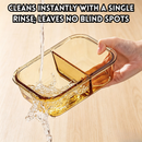 idrop【Rectangle / Round】Multi Size Glass Food Container Microwave Safe Lunch Box with Lid Airtight Fresh Keeping Fruit Bekas Makanan Kaca Warna Teh Bentuk Segi Empat dan Bulat Microwave Dengan Penutup Kedap Udara Bekas Buah dan Bento Pelbagai Saiz (S)