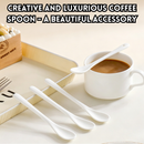 idrop Creative Luxury Coffee Spoon Long Handle Milk Stirring Spoon Ceramic Baby Stirrer Dessert Spoon Kitchen Tableware Set Set Sudu Kopi Mewah Kreatif Pemegang Panjang Sudu Kacau Susu Pengacau Bayi Seramik Sudu Pencuci Mulut Dapur (S)