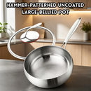 idrop 24CM Deep Belly Single Handle Soup Pot 24CM Double Handle Soup Pot Non Coated Titanium Non Stick Flat Bottom Induction Wok Periuk Sup Perut Dalam 24CM Pemegang Tunggal dan Pemegang Dua Kuali Titanium Tidak Lekat Tanpa Salutan Tapak Rata Sesuai (S)