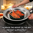 idrop 34CM Stainless Steel Steaming Rack Drain Tray Thickened Steamer Plate Multi Function Wok Compatible Rak Kukus Keluli Tahan Karat 34CM Dulang Tiris Air Tebal Dulang Kukus Serbaguna Sesuai Untuk Kuali Rak Kukus Rendaman Air Peralatan Dapur Rumah (S)