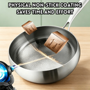 idrop 24CM Deep Belly Single Handle Soup Pot 24CM Double Handle Soup Pot Non Coated Titanium Non Stick Flat Bottom Induction Wok Periuk Sup Perut Dalam 24CM Pemegang Tunggal dan Pemegang Dua Kuali Titanium Tidak Lekat Tanpa Salutan Tapak Rata Sesuai (S)