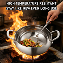 idrop 24CM Deep Belly Single Handle Soup Pot 24CM Double Handle Soup Pot Non Coated Titanium Non Stick Flat Bottom Induction Wok Periuk Sup Perut Dalam 24CM Pemegang Tunggal dan Pemegang Dua Kuali Titanium Tidak Lekat Tanpa Salutan Tapak Rata Sesuai (S)