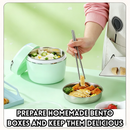 idrop [ 800ML – 1500ML ] Stainless Steel Insulated Lunch Box Double Layer Cartoon Portable Food Container for Students and Office Random Colour Bekas Makan Keluli Tahan Karat Berpenebat Dua Lapisan Kotak Kartun Untuk Pelajar dan Pejabat Warna Rawak (S)