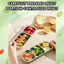 idrop【 2 / 3 Grid 】304 Stainless Steel Rectangular Food Storage Box Airtight Lid Container Refrigerator Meat Portion Box Organizer Bekas Makanan Keluli Tahan Karat 304 2 / 3 Ruang Dengan Penutup Kedap Udara Penyediaan Makanan Simpan Daging Peti Sejuk (S)